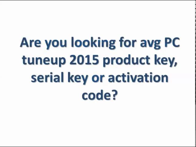 serial key avg tuneup 2015