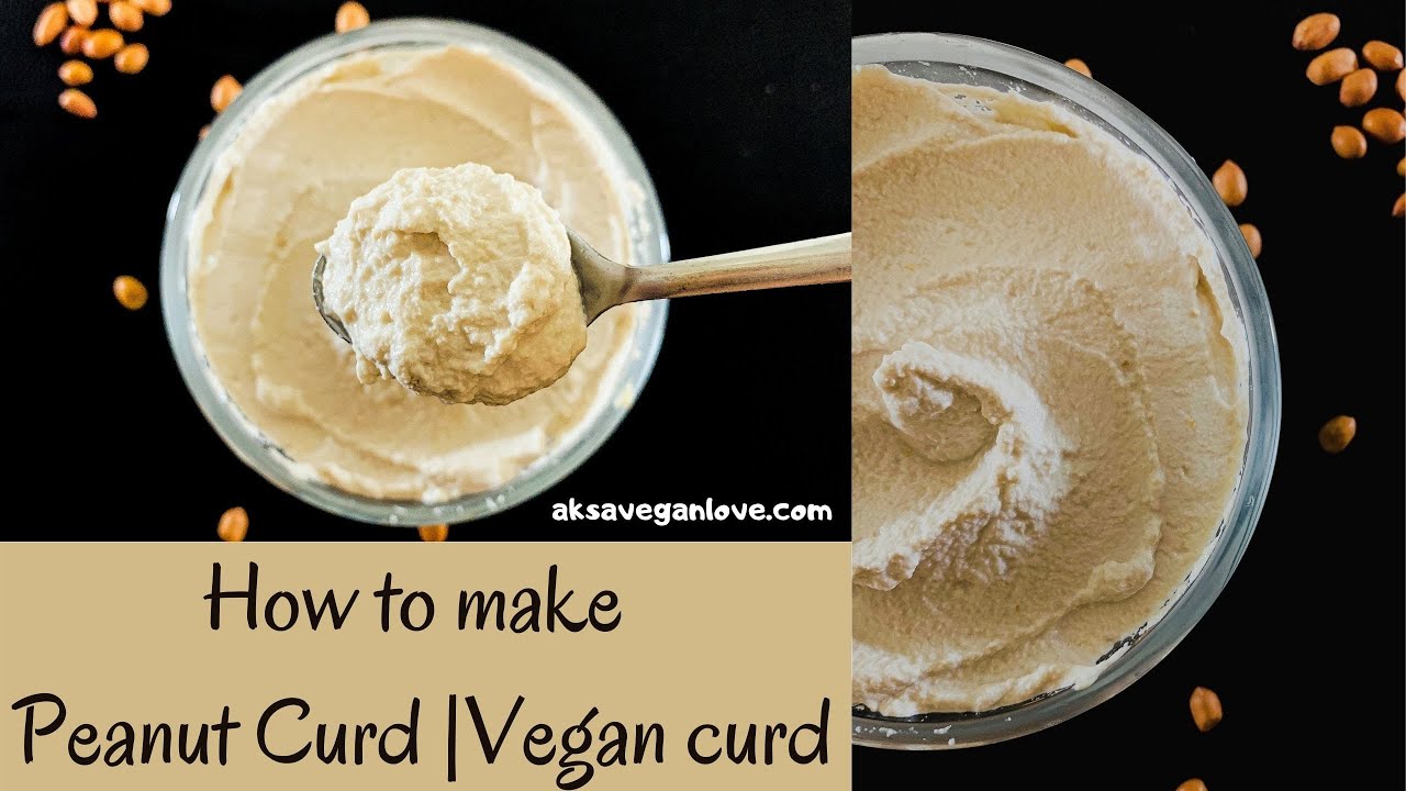 How to make Peanut Curd Groundnut Curd Vegan Curd YouTube