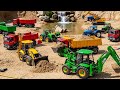 JCB 5cx fully loading river sand Tata truck 2518 | Mahindra Arjun novo 605Di | jcb cartoon