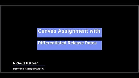 Canvas Dropbox with Differentiated Release Dates