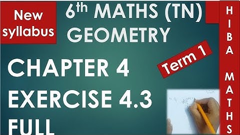 TN Samacheer 6th maths chapter 4 exercise 4.3 full answers in Tamil TN New Syllabus