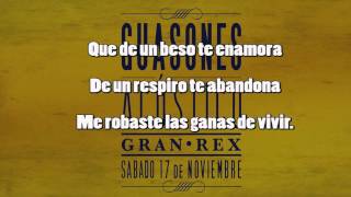 Miniatura del video "Guasones - Me estas tratando mal (Acústico Gran Rex - Letra)"