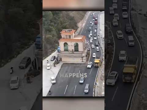 China has houses on the highway