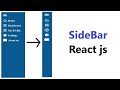 SideBar Menu in React JS || Sidebar Navigation Menu Tutorial ReactJS || Side Menu in React JS