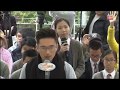 香港眾志周庭被中學生挑機