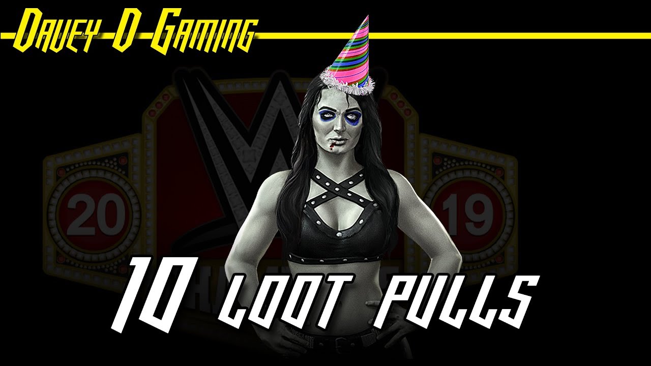 WWE Champions- Birthday ZPaige Scream for Me Loot Pulls