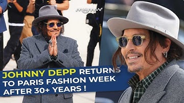 Johnny Depp Returns to Paris Fashion Week After 30+ Years!