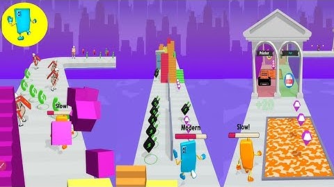 Phone Run 3D - Gameplay Walkthrough Level 1 - 10 Android, iOS