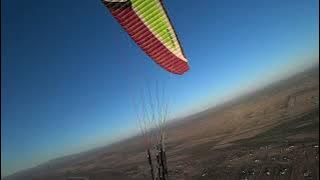 Paramotor descending with a cool technique, with a Sky Argos www.glideamerica.com