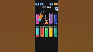 Water Color Sort Level 5449 Gameplay Solution WalkThrough