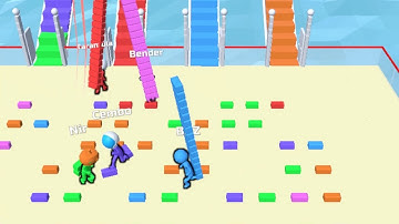 Bridge Race - All Level Gameplay Android IOS (Level 1-3)