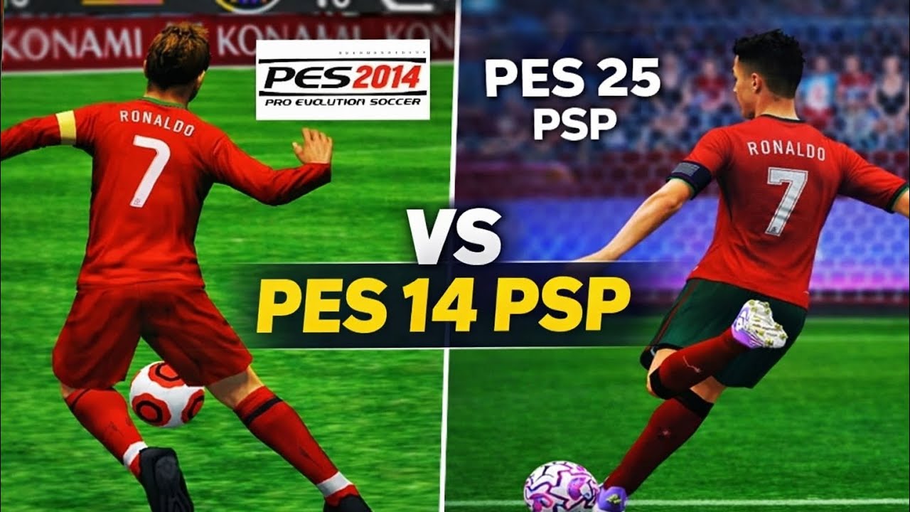 PES 14 VS PES 25 MOD  ( GRAPHICS AND GAMEPLAY)