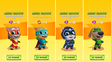 Talking Tom Hero Dash: Talking Tom,Talking Ginger,Talking Angela,Talking Ben (Android/iOS) Gameplay