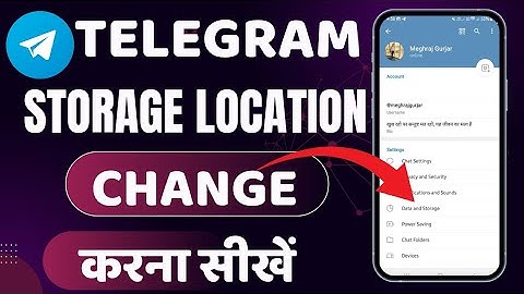 Telegram Data Location Kaise Change Kare || How To change Data Save Path on Telegram