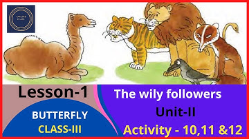 Class 3 Butterfly Lesson 1 Unit 2 The willy followers