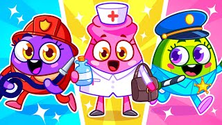 Fire Girl, Doctor Girl \& Police Girl In Action!🤩🚨 +More Kids Songs \& Nursery Rhymes by VocaVoca🥑