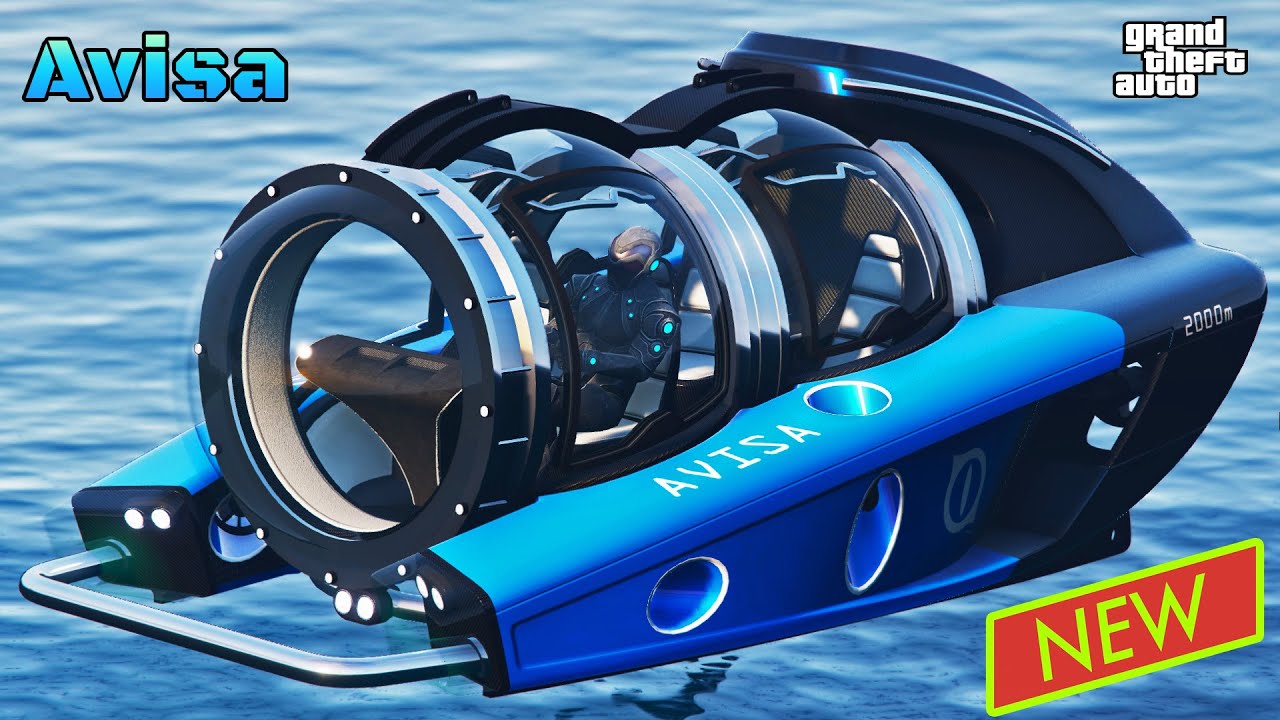 NEW Submarine Avisa Review GTA Online Cayo Perico Heist DLC YouTube
