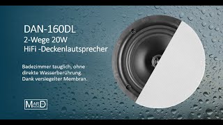 Deckenlautsprecher DAN-160DL Einbaulautsprecher Decke von MARD-Audio