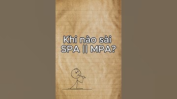 MPA vs SPA: Web nào cần API? Web nào không? Dân mới học phải biết! #shorts #MPA #SPA