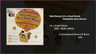 Walt Disney's It's A Small World 7" Story LP Complete Presented by Filmscore Fantastic.