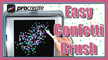 Confetti Procreate Brush Instructions | How To Make A Procreate Brush | PROCREATE 5X