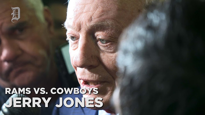 Cowboys owner Jerry Jones reacts to win over LA Rams