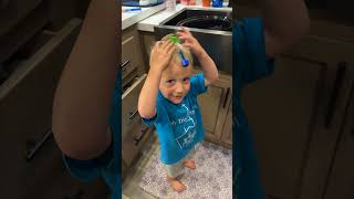 Toddler Gets Push Pops Stuck in Hair