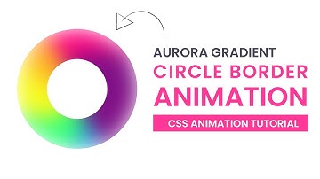 Circle Gradient Border Animation With CSS | CSS Animation