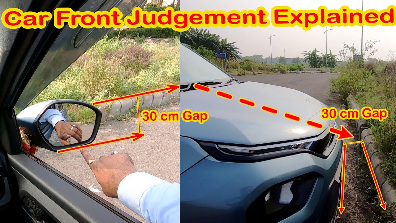 Car Front Side Judgement Driving Lesson for Beginners with Tata Punch YouTube