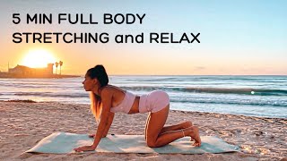 5 Min Full Body Stretching And Relax Yoga Fitness