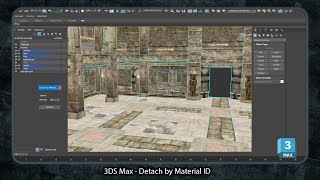 3ds Max - Detach Meshes by Material ID Script