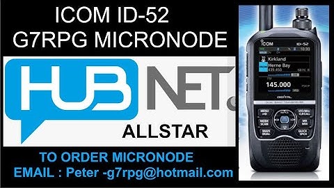 ICOM  ID-52 - Allstar g7rpg micronode and a Baofeng 888s