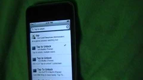 How to get tap to unlock on the ipod/iphone for free 2011