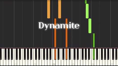 [BTS]Dynamite  easy piano coverㅡ방탄 다이너마이트 쉬운 피아노 버전