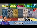 Decorative walls  blocks addon in minecraft   step by step tutorial   mo nations 