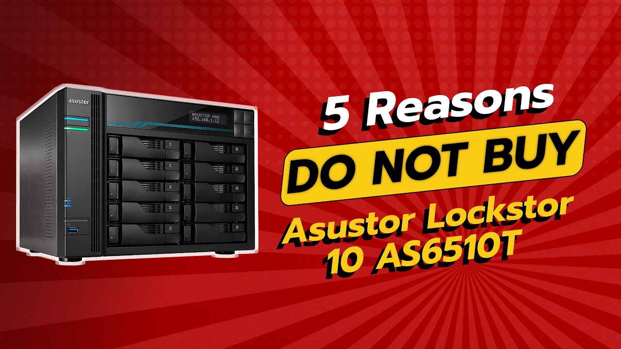 ASUSTOR アスースター NASキット 10ベイ AS6510T Amazon.com: Asustor Lockerstor 10 AS6510T - 10 Bay NAS, 2.1GHz