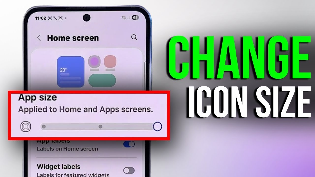 Samsung Galaxy A36 Tutorial - Customize Your App Icon Size and Screen ...