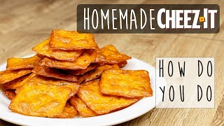 Easy Homemade Cheez-Its Recipe - Crispy Cheddar Cheese Crackers!