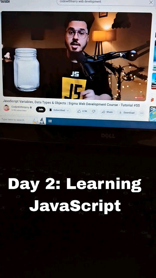 Day 2 : Learning JavaScript from Harry bhai #codewithharry # ...
