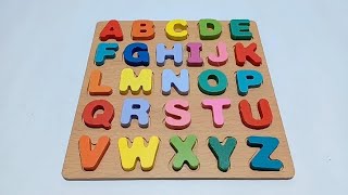 Puzzle kayu ABC | Edukasi belajar untuk anak