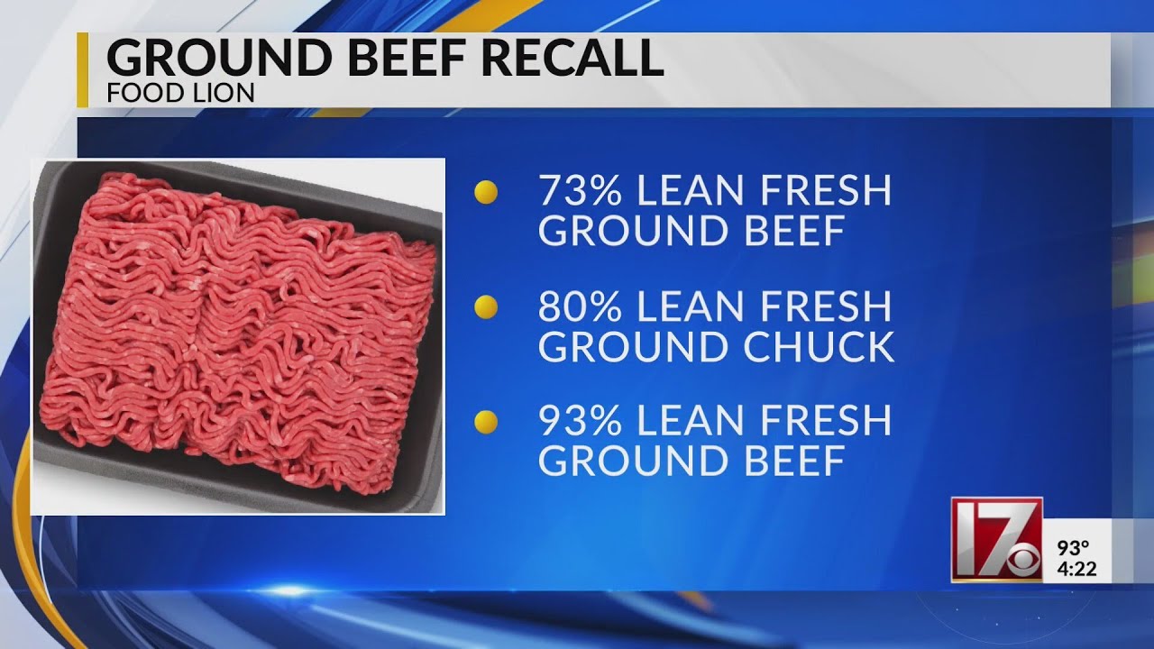 Food Lion recalls ground beef products sold at Roanoke Rapids store