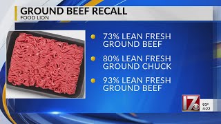 Food Lion recalls ground beef products sold at Roanoke Rapids store
