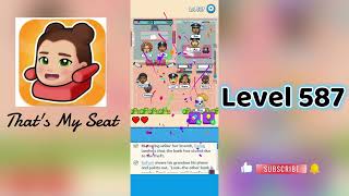 That's My Seat Level 587 Walkthrough | Puzzle Game Solution by SolutionGuruji