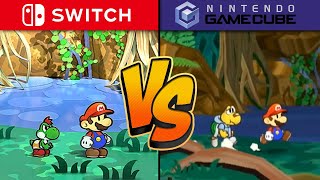 Paper Mario TTYD Remake Graphics Comparison - Switch vs. GCN (New Gameplay & More!)