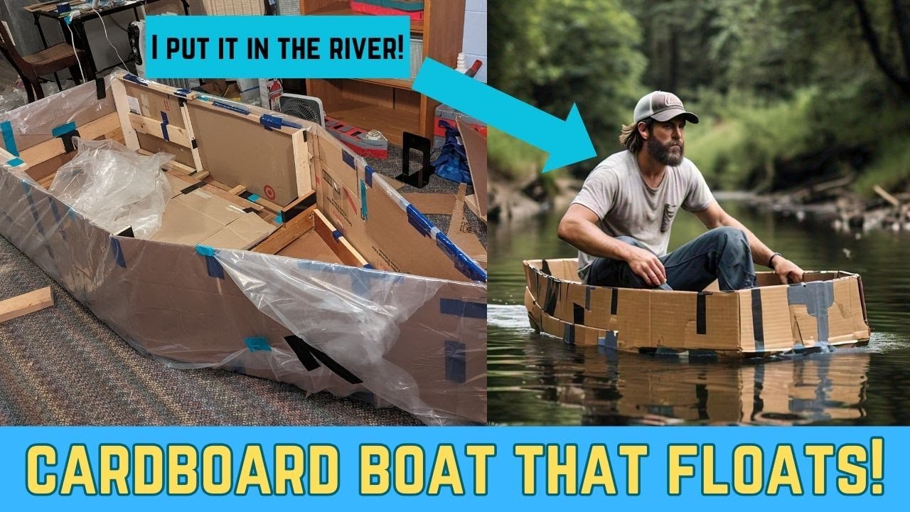 Cardboard Rivers Rivers cardboard boat in river part 2 - YouTube