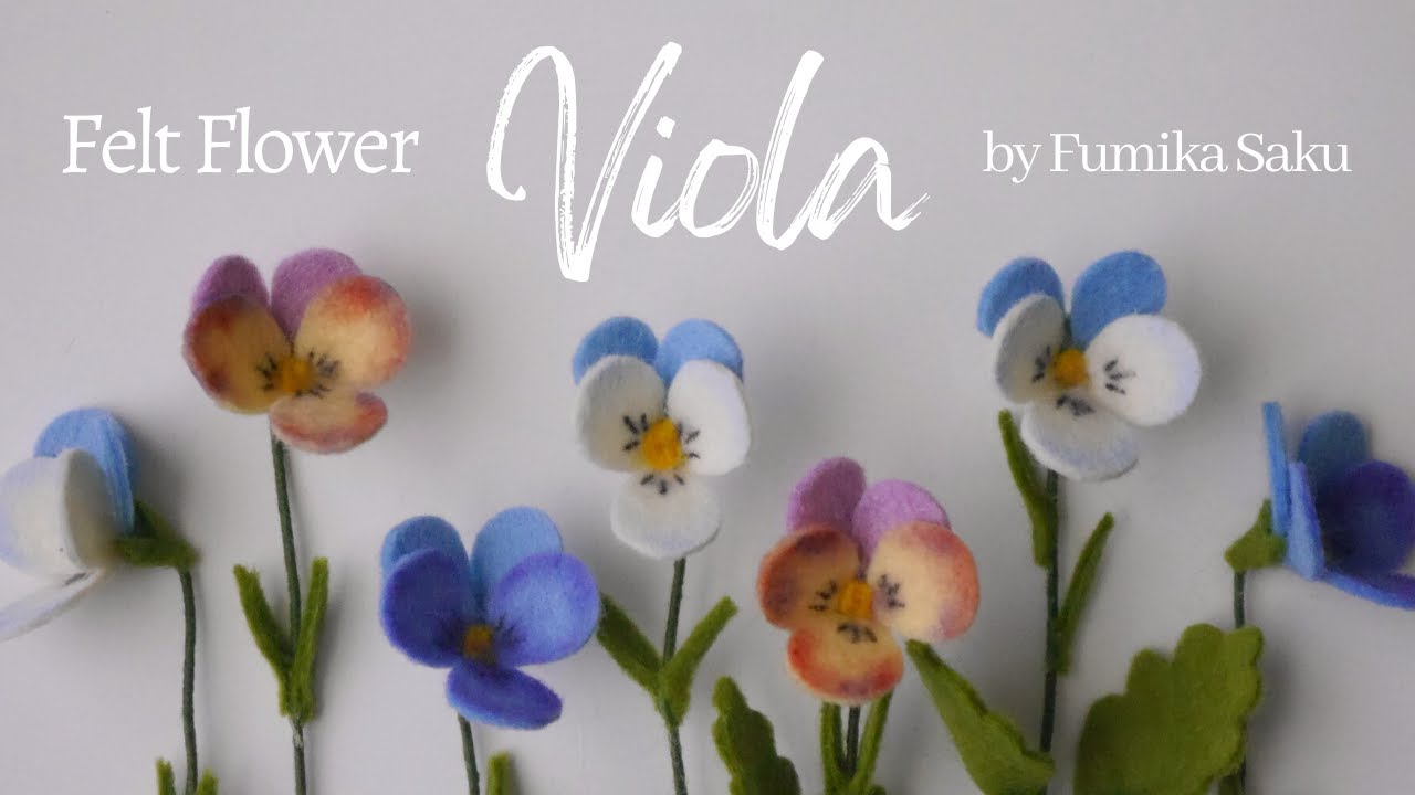 How to Make Felt Flower : Viola - YouTube