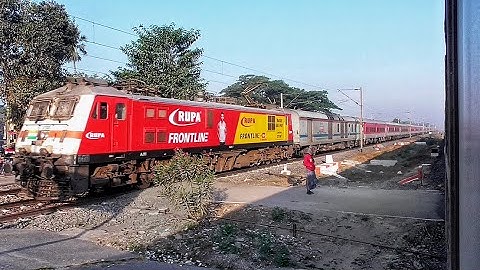 Rocket Speedy WAP-7 & WAP-5 Loco Led Stormy Trains Skip Between Railgate | Netaji+Coalfield | IR