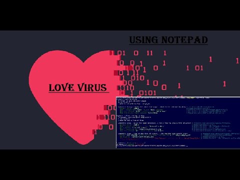 Computer Trick : how to make love virus using notepad |Love Virus ...