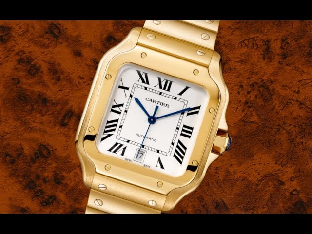 cartier 24k gold watch