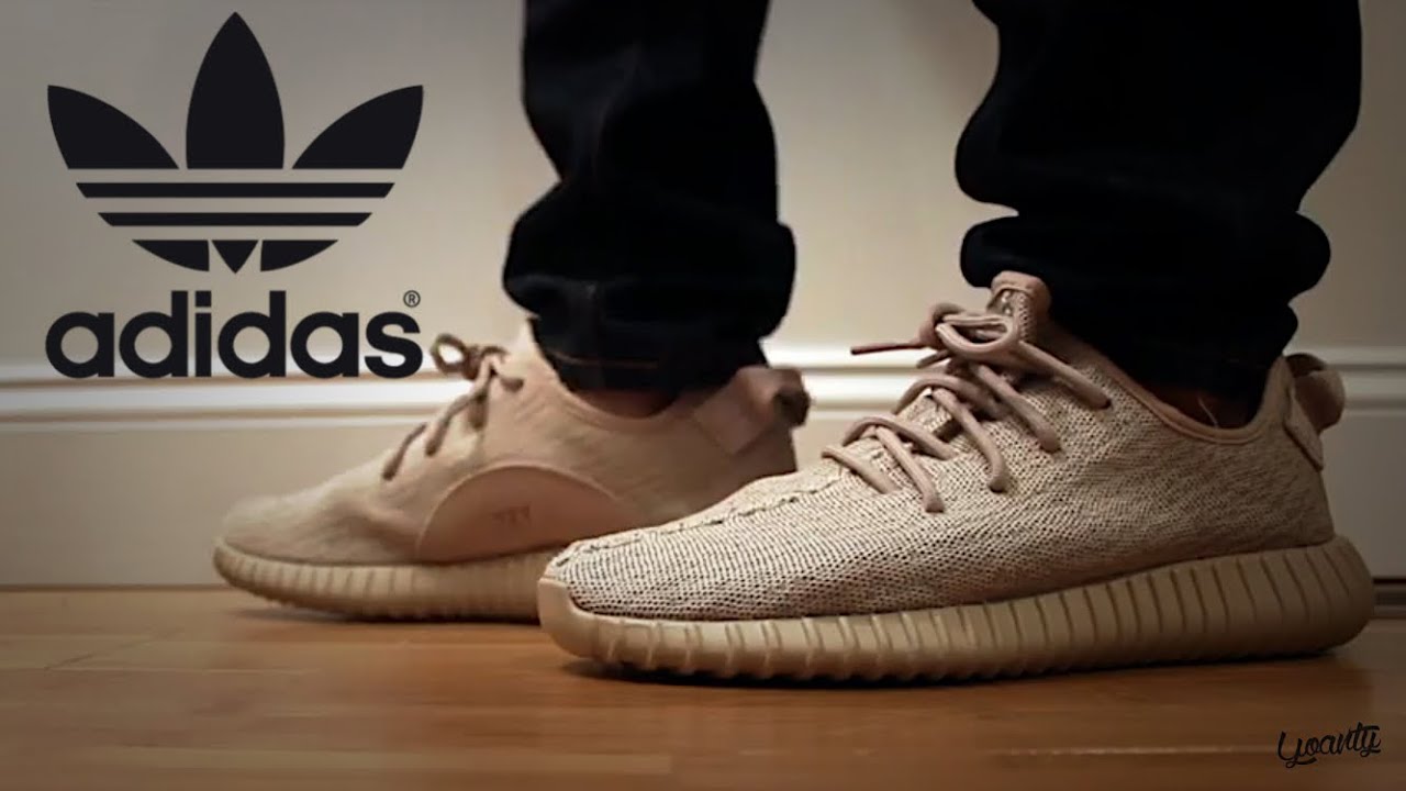 yeezy 350 oxford tan on feet